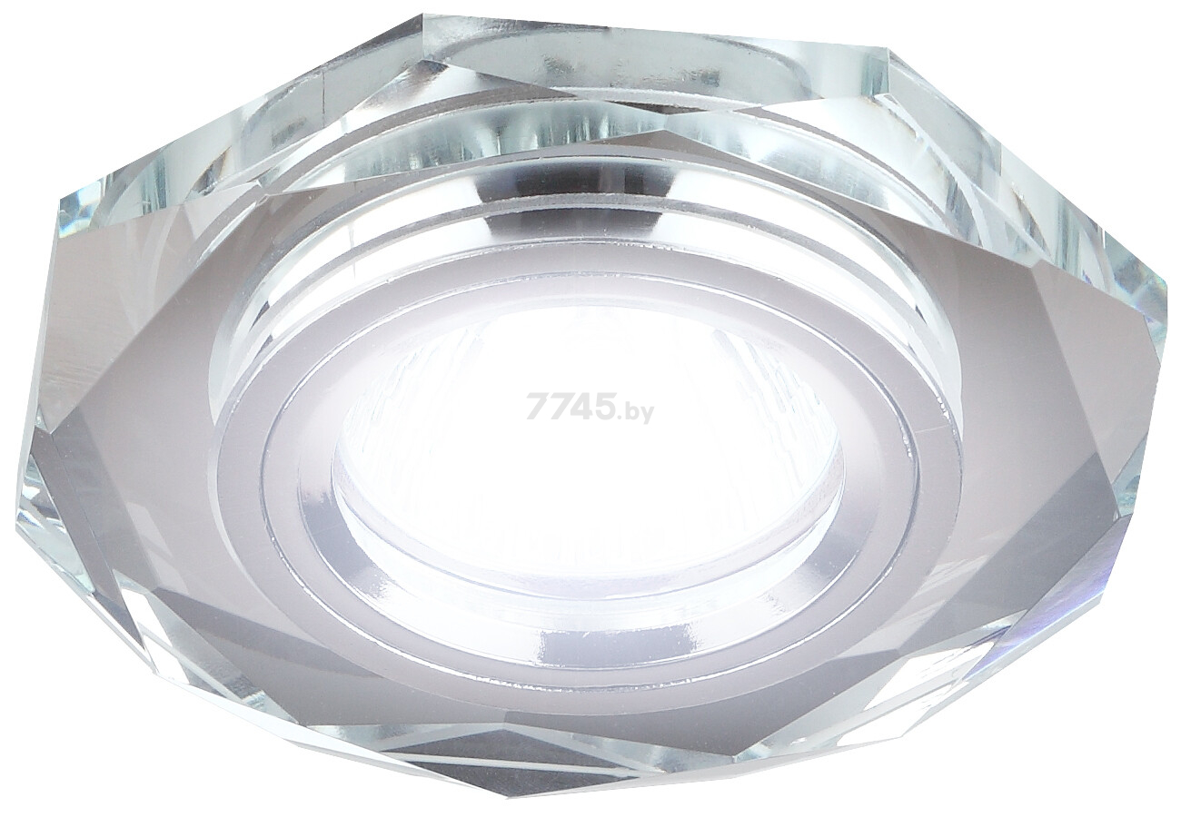 Точечный светильник под лампу GU5.3 ЭРА DK5 СH/SL зеркальный хром - Фото 2